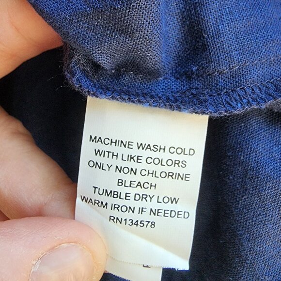 NWT Royal Blue Vineyard Vines Embroidered Smock Neck Blouse Size Small - Picture 7 of 15